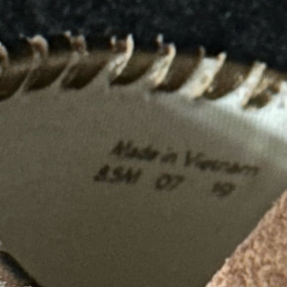 Jack Rogers Palmer Wedge Heel Sandals Metallic Mauve Size 8.5 - Picture 7 of 12